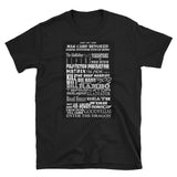 Man Movie Black Shirt - Sleeve Unisex T-Shirt