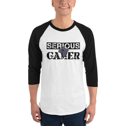 SERIOUS GAMER-3/4 sleeve raglan shirt