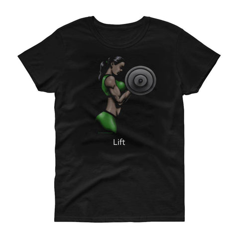 WOMEN'S LIFT - Black Short Sleeve T-Shirt