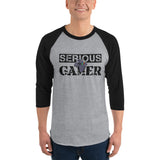 SERIOUS GAMER-3/4 sleeve raglan shirt