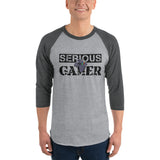 SERIOUS GAMER-3/4 sleeve raglan shirt