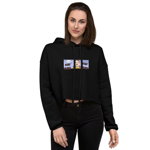 Women's Squid Doll Crop Hoodie-Front/Back Design