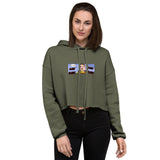 Women's Squid Doll Crop Hoodie-Front/Back Design